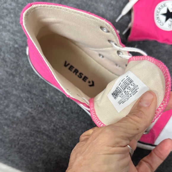 Converse Women's Fuchsia High-Top Sneakers - Picture 3 of 11
